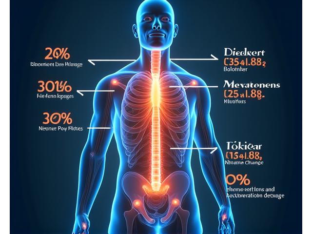 Infografica dettagliata che mostra i cambiamenti del metabolismo umano dopo i 35 anni, con frecce che indicano strategie nutrizionali specifiche per mantenere energia e salute. Colori del marchio #4A90E2 e #F5A623.